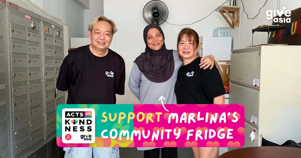 A community fridge team